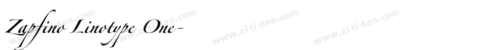 Zapfino Linotype One字体转换